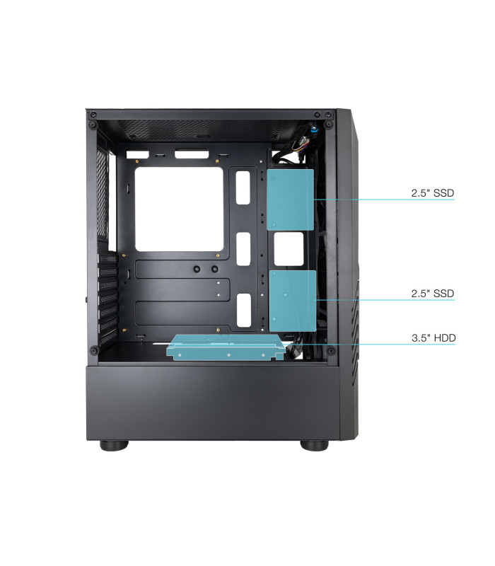 Caja ordenador gaming tooq tqgcc102 - b biohazard atx argb