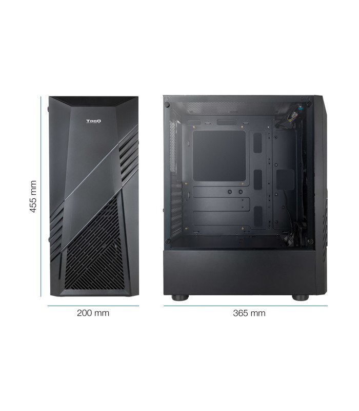 Caja ordenador gaming tooq tqgcc102 - b biohazard atx argb