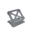 Soporte - base elevador tooq para portatil tablets libros aluminio ajustable ergonómico gris