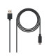 Cable usb 2.0 3a tipo usb - c - m - a - m negro 1.0m nanocable