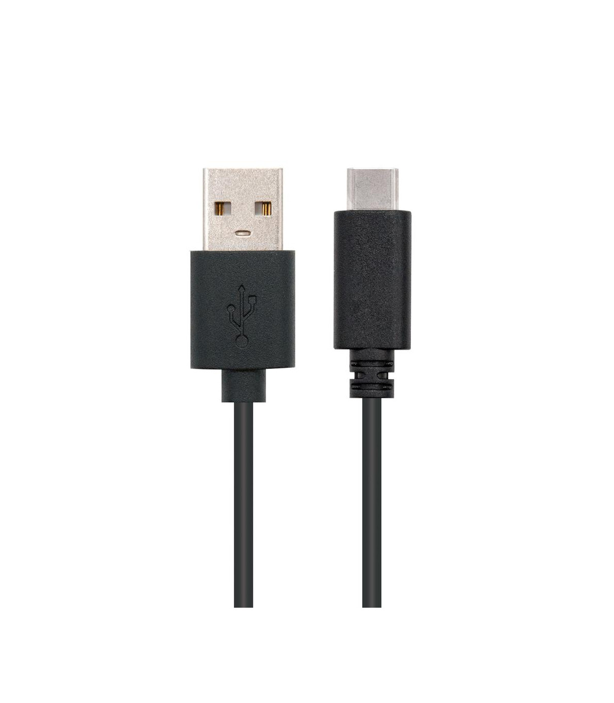Cable usb 2.0 3a tipo usb - c - m - a - m negro 1.0m nanocable