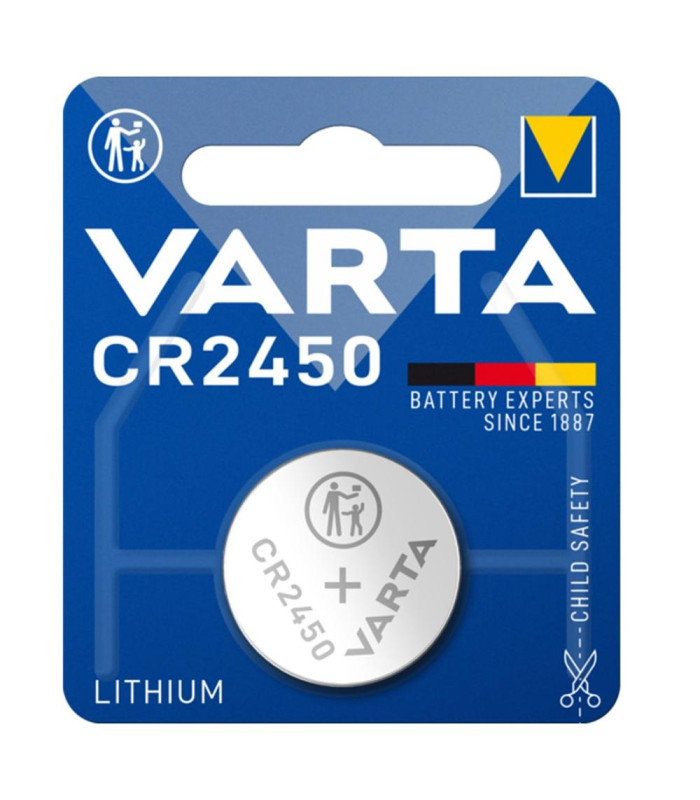 Blister pilas varta litio boton 3v cr2450