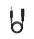 Cable audio jack - 3.5m a jack - 3.5h nanocable 5m -  macho - hembra -  negro