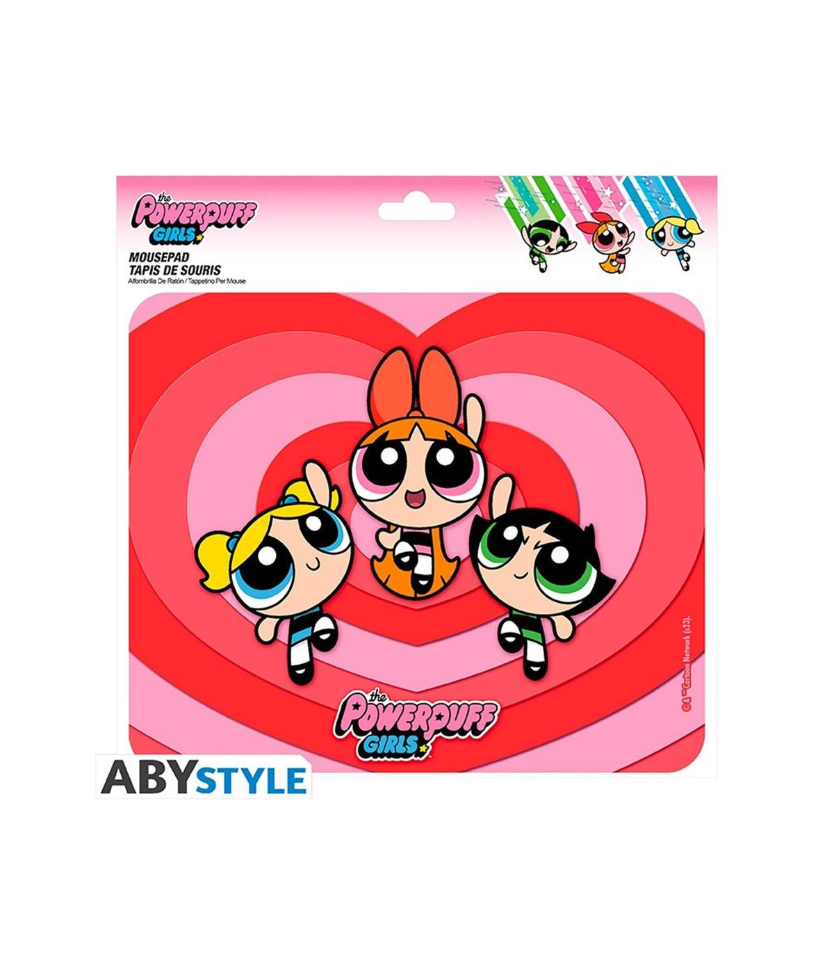 Alfombrilla abystyle las supernenas petalo burbuja y cactus