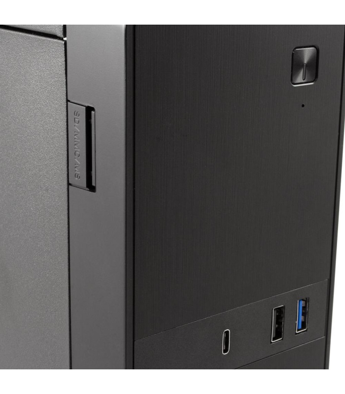 Caja ordenador sobremesa coolbox microatx slim t310 usb - c  lector de tarjetas fuente sfx 300w bronze incluida