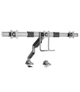 Soporte mesa equip vesa hasta 32 pulgadas 100x100 max 6kg triple pantalla