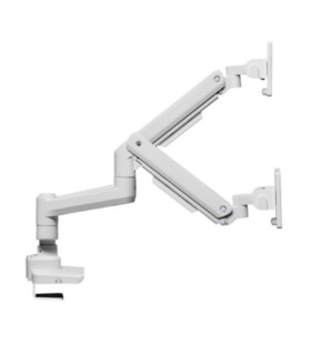 Soporte mesa equip vesa hasta 35 pulgadas 100x100 max 20kg doble pantalla blanco