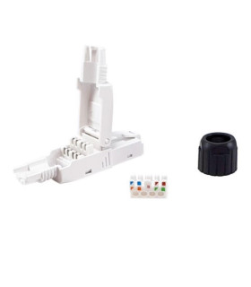 Kit 5 uds conectores rj45 equip categoria 6a utp