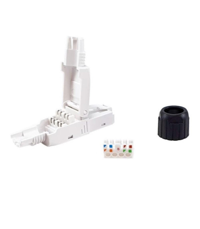 Kit 5 uds conectores rj45 equip categoria 6a utp