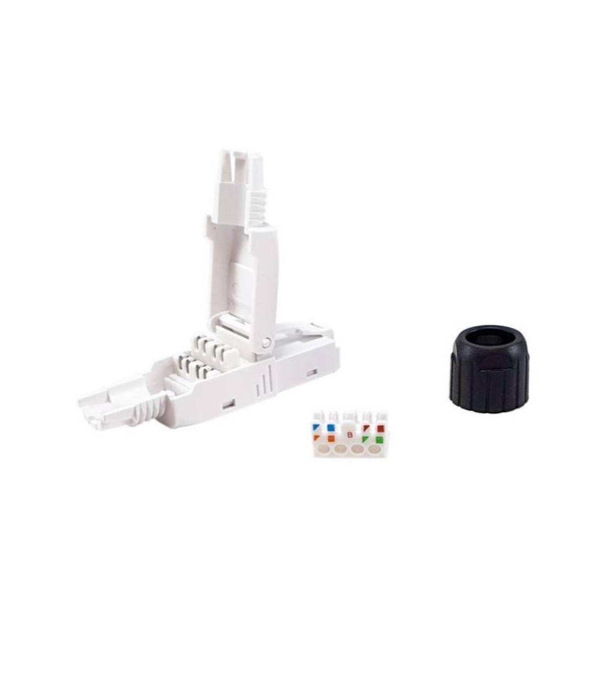 Kit 5 uds conectores rj45 equip categoria 6a utp