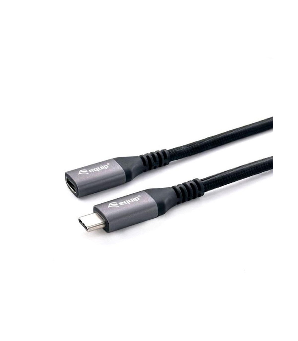 Cable alargo usb tipo c equip 4k macho - hembra 0.5m