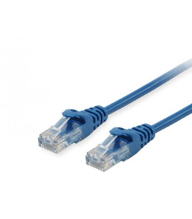 Cable de red equip latiguillo rj45 u - utp cat6a 1m azul