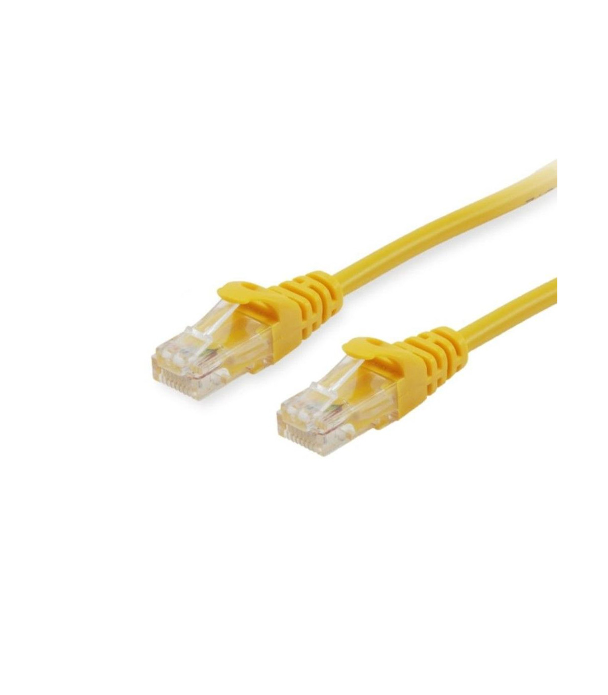 Cable de red equip latiguillo rj45 u - utp cat6a 0.5m amarillo
