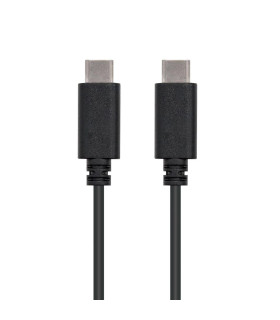 Cable nanocable usb 2.0 3a tipo usb c - m - usb c - m negro 1.0m