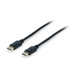 Cable displayport 8k equip 3m -  macho - macho -  negro