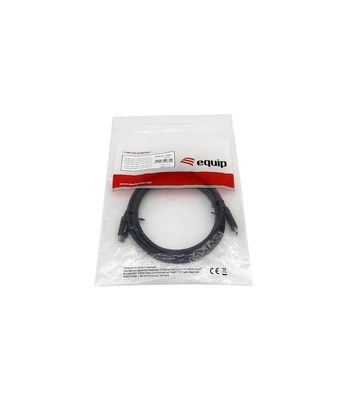 Cable usb tipo c equip macho - macho 2m