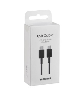 Cable samsung original ep - dx310jbegeu usb tipo c -  usb tipo c negro 1.8m