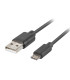 Cable micro usb a usb 2.0 lanberg 3m -  macho - macho -  negro