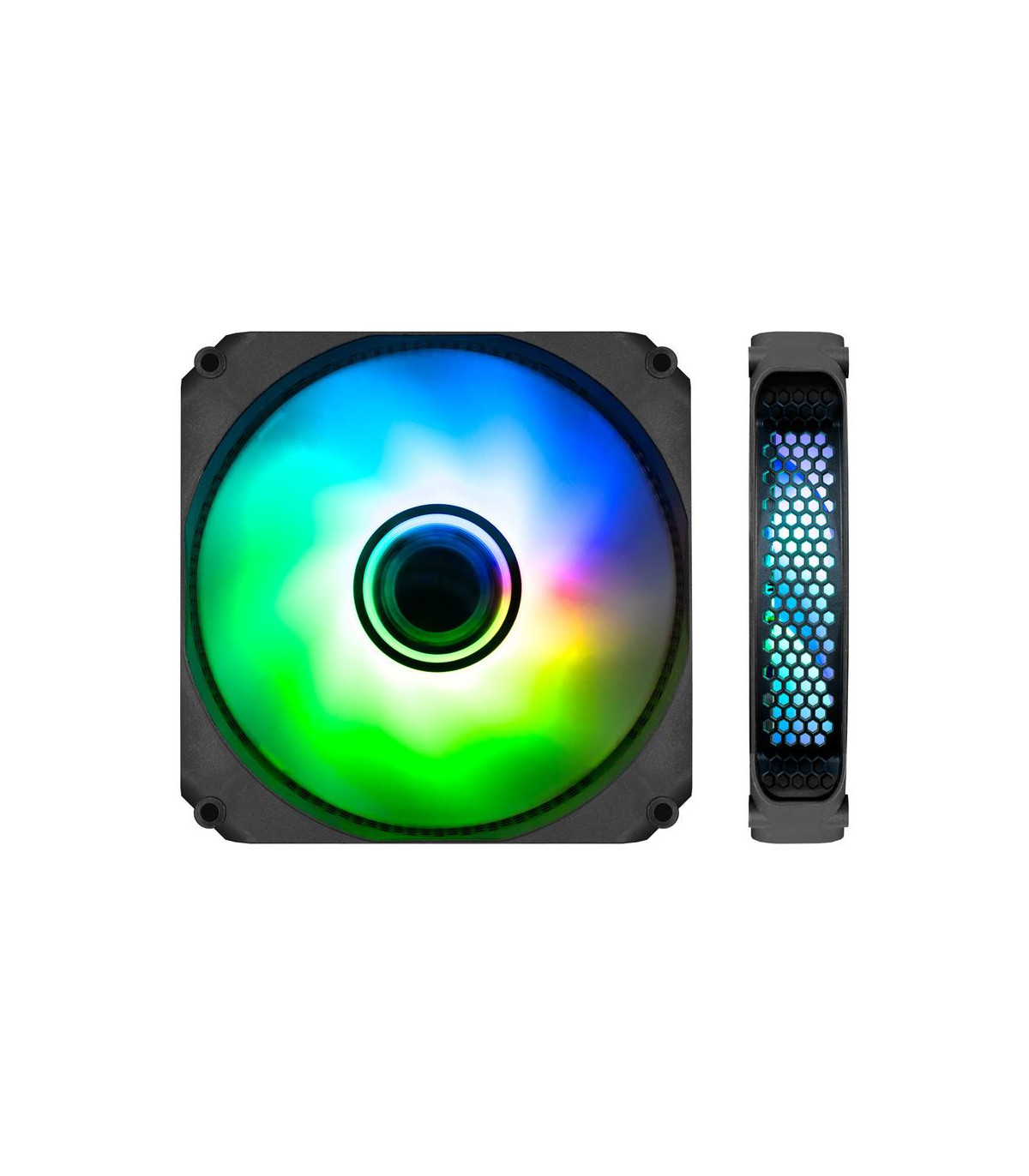 Ventilador caja coolbox infinity argb 120 mm.