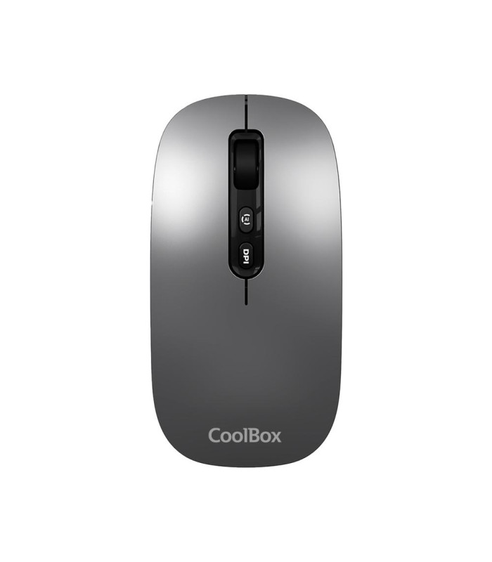 Mouse raton coolbox ia w02 gris 1600 dpi inalambrico rf+bt