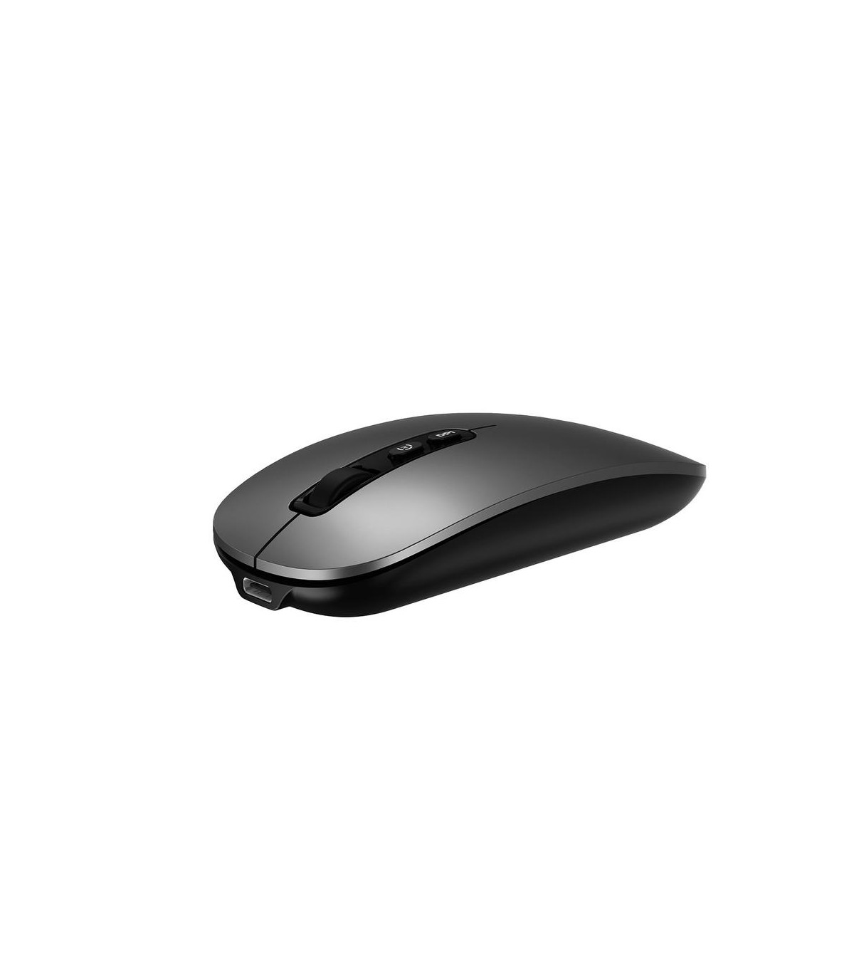 Mouse raton coolbox ia w02 gris 1600 dpi inalambrico rf+bt