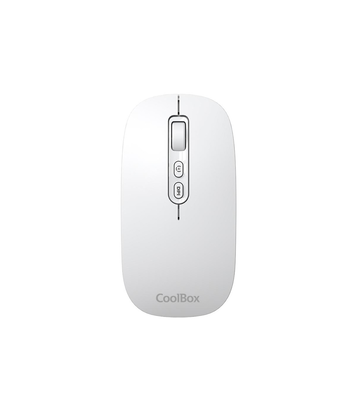 Mouse raton coolbox ia w02 blanco 1600 dpi inalambrico rf+bt