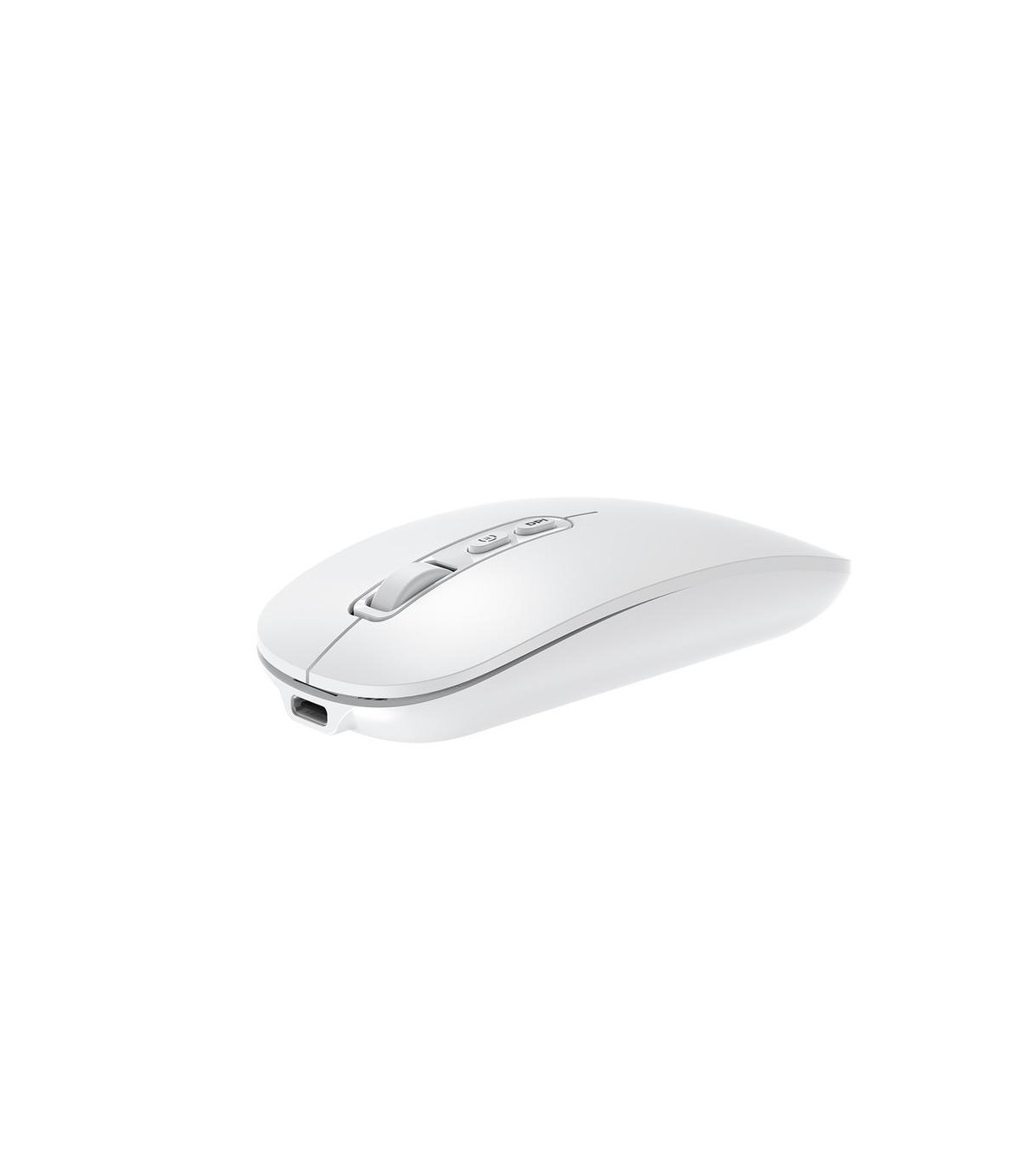Mouse raton coolbox ia w02 blanco 1600 dpi inalambrico rf+bt