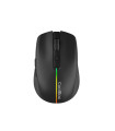 Mouse raton coolbox gaming w01 negro 1600 dpi inalambrico recargable