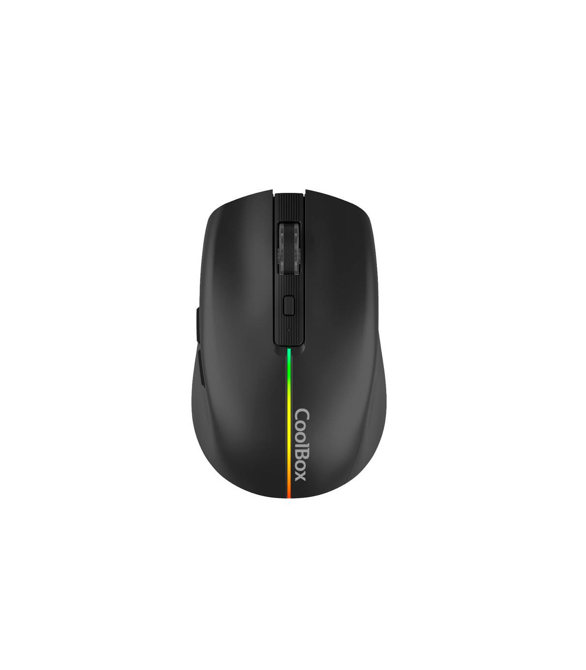 Mouse raton coolbox gaming  w01 negro 1600 dpi inalambrico recargable
