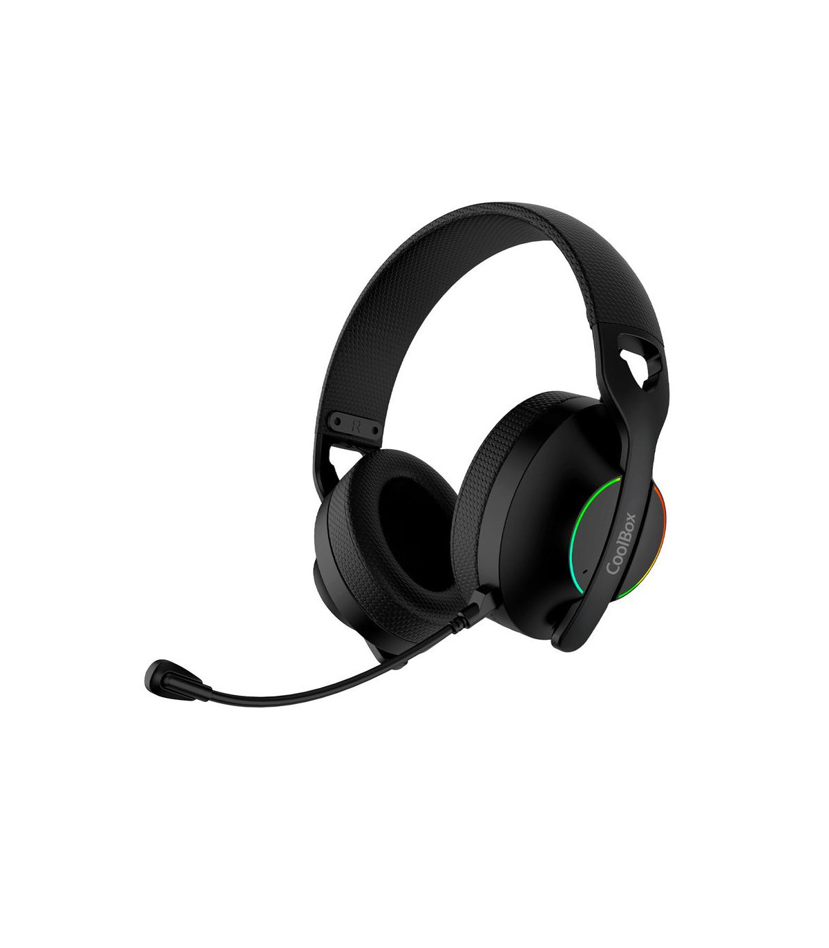 Auriculares con microfono coolbox wb01 inalambricos gaming bluetooth negro