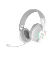Auriculares con microfono coolbox wb01 inalambricos gaming bluetooth blanco