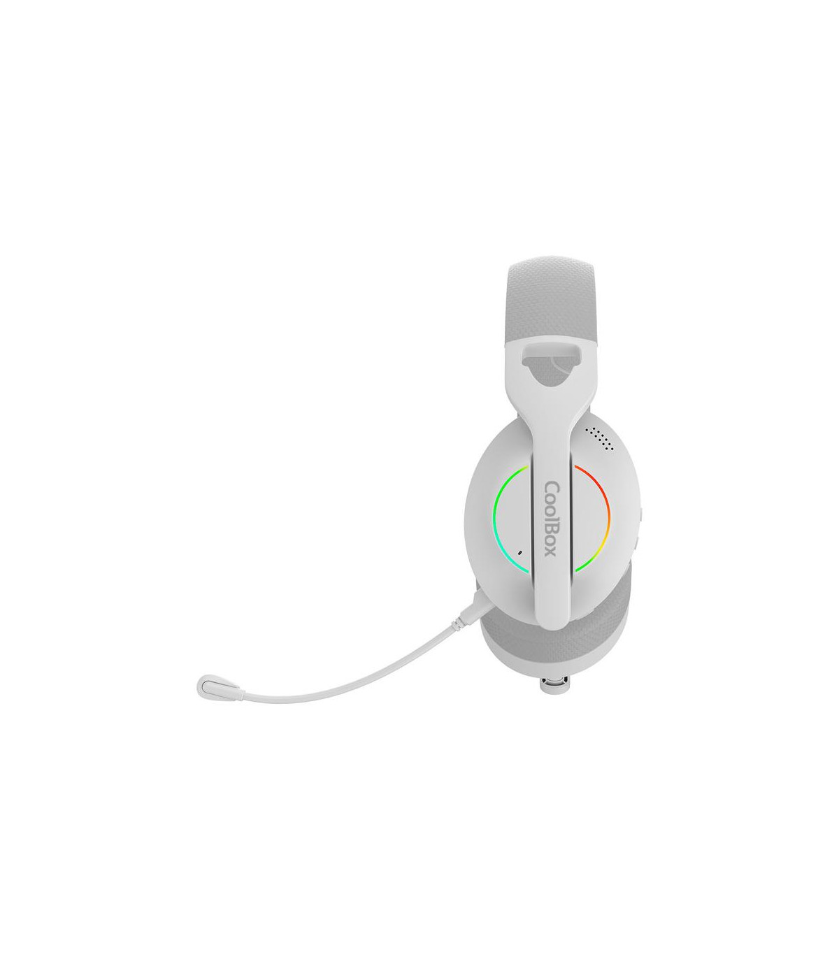 Auriculares con microfono coolbox wb01 inalambricos gaming bluetooth blanco