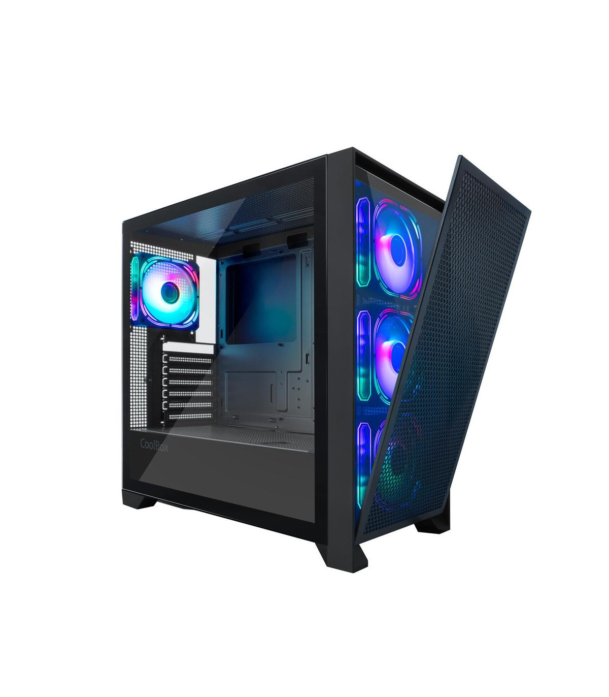 Caja ordenador gaming coolbox ge2000 dualview argb atx