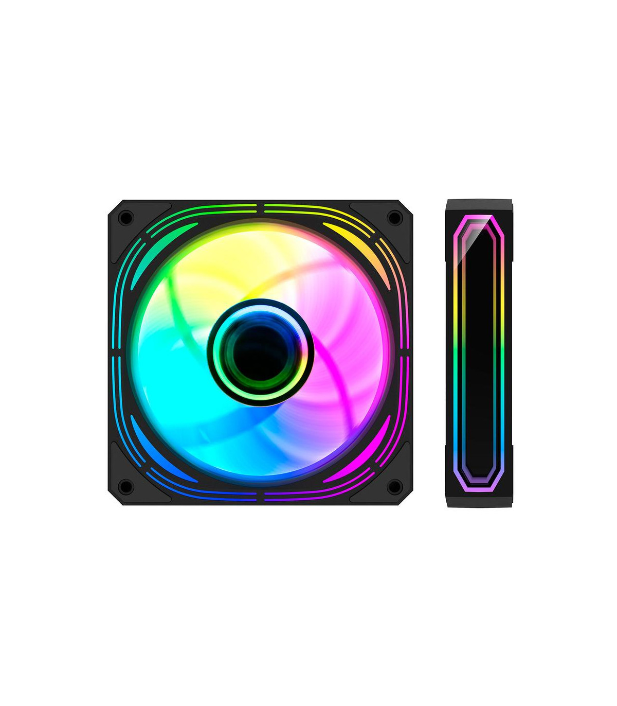 Ventilador caja coolbox infinity pro argb 4 x 120mm