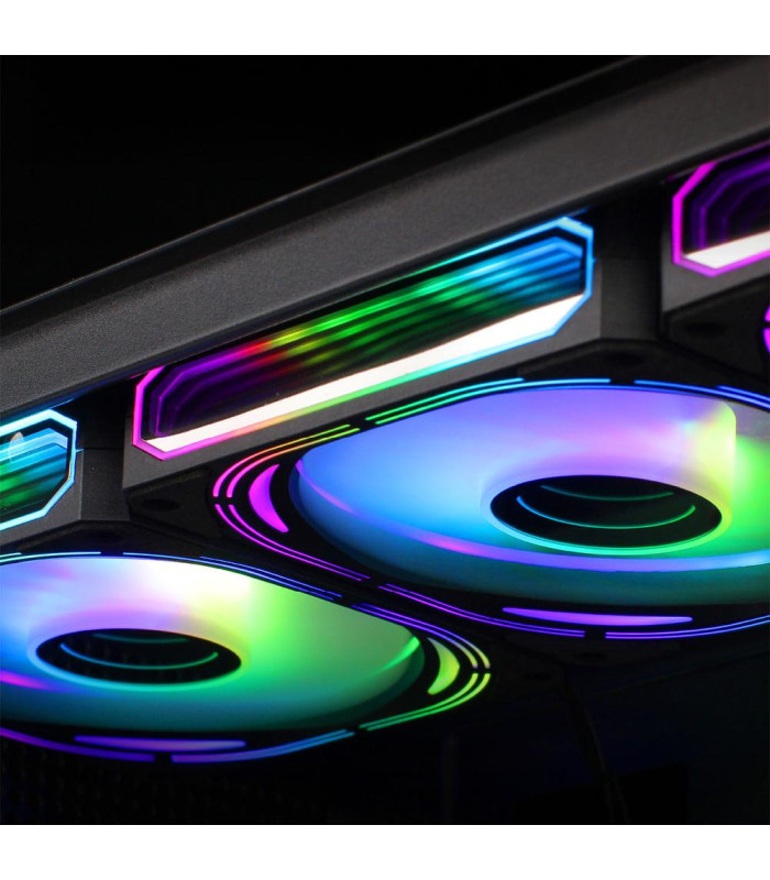 Ventilador caja coolbox infinity pro argb 4 x 120mm