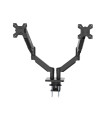 Soporte 2 monitores coolbox hasta 32 pulgadas abrazadera articulado