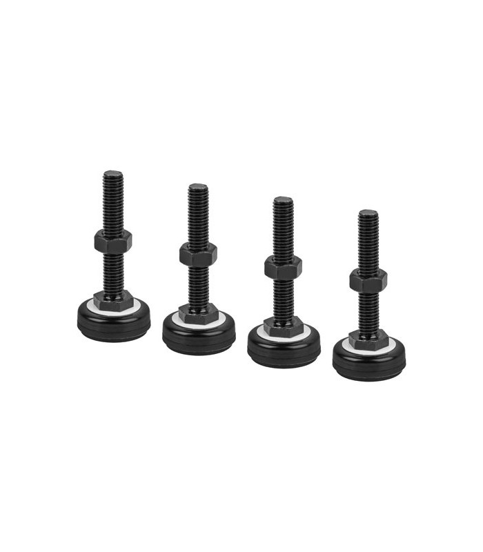 Pie lanberg m10 para armario rack 4 unidades