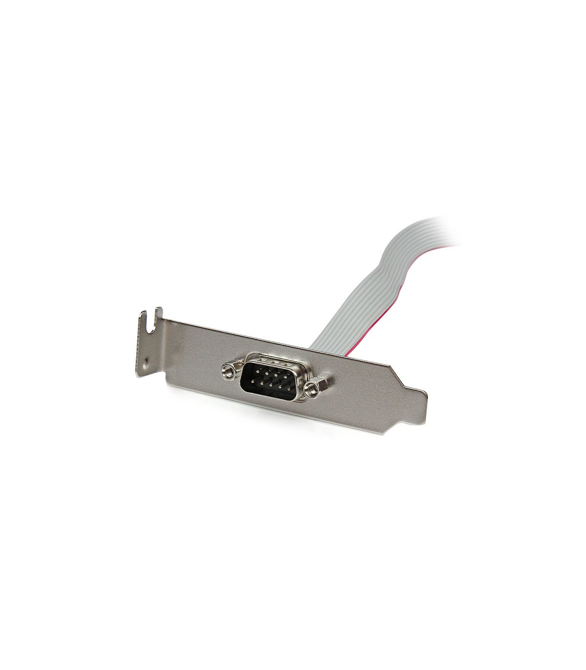 Adaptador startech header cabezal bracket serie serial rs232 a idc placa base perfil bajo 40cm