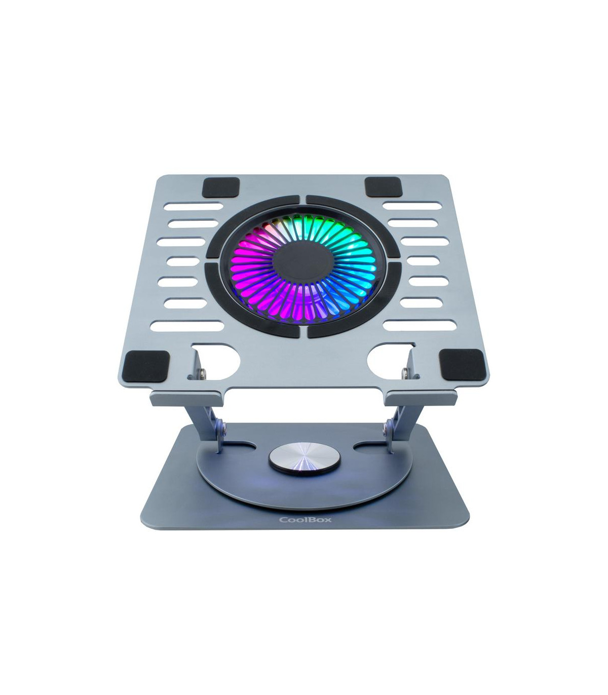 Soporte - base refrigeracion para portatil coolbox coolair 1vrgb ajustable haste 17 pulgadas