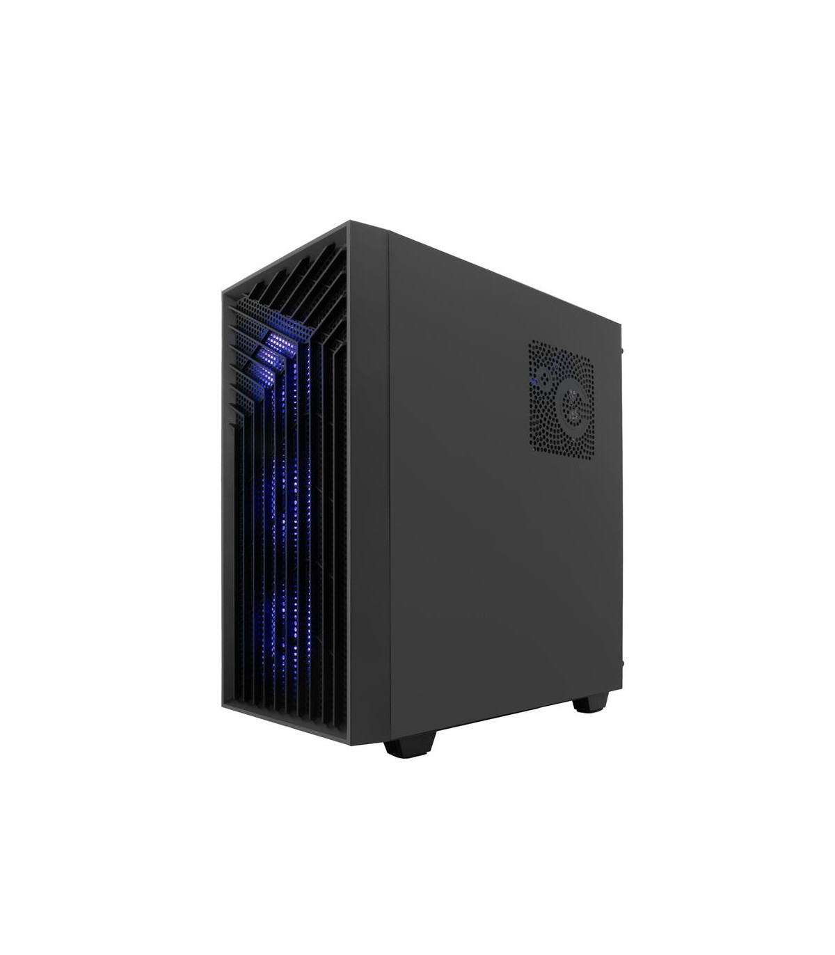 Caja ordenador gaming coolbox ga300 grid line atx argb cristal templado negro