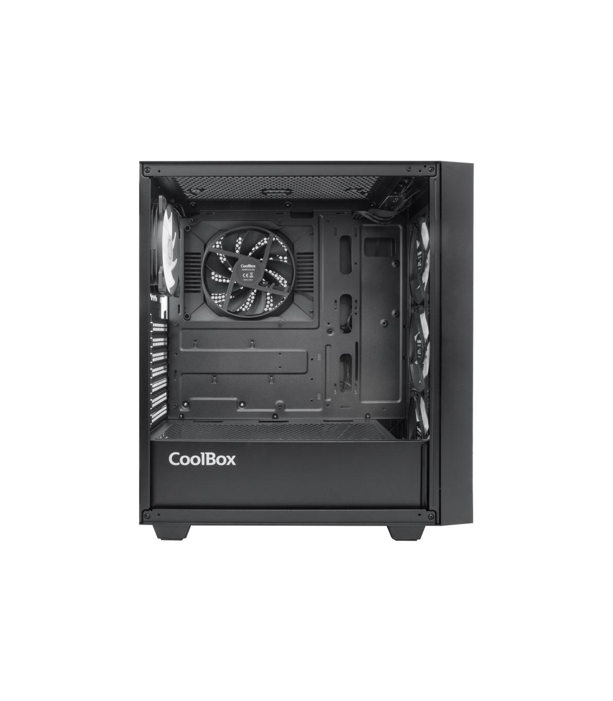 Caja ordenador gaming coolbox ga300 grid line atx argb cristal templado negro