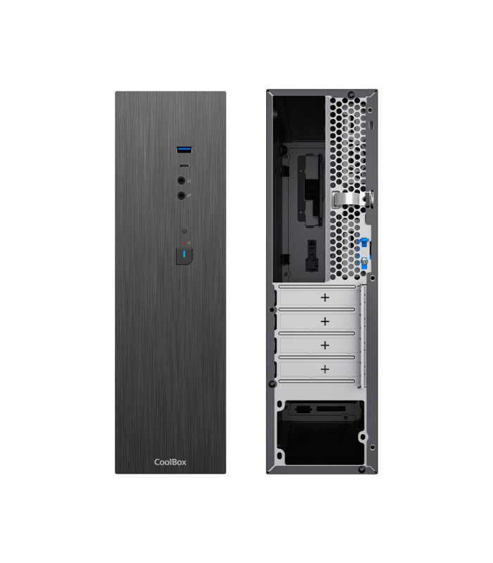 Caja ordenador coolbox t370 - 1 matx negro con fuente tfx