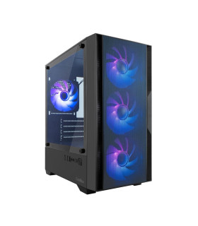 Caja ordenador gaming coolbox gm220 mpfusion matx arg cristal templado negra