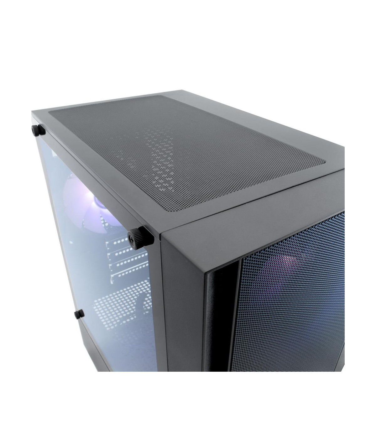 Caja ordenador gaming coolbox gm220 mpfusion matx arg cristal templado negra