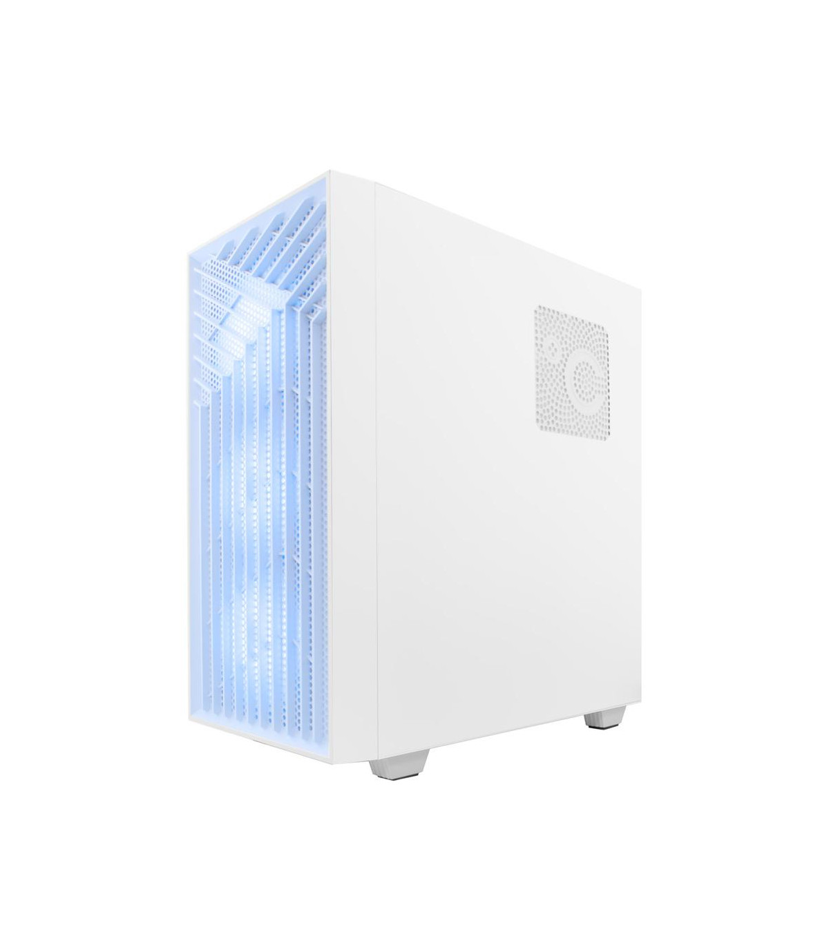 Caja ordenador gaming coolbox ga300 grid line atx argb cristal templado blanco