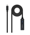 Cable prolongador nanocable con amplificador usb 3.2 gen1 usb - c - m - usb - c - h - 5 m