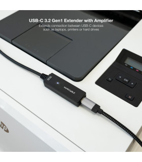 Cable prolongador nanocable con amplificador usb 3.2 gen1 usb - c - m - usb - c - h - 5 m