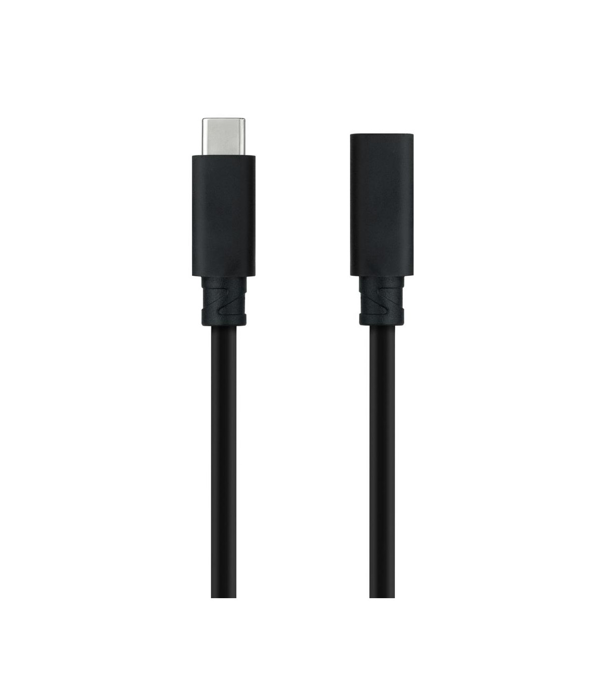 Cable prolongador nanocable usb - c 3.2 gen2x2 20gbp 100w - 5a - 4k - 60hz - usb - c - m - usb - c - h - negro - 1 m