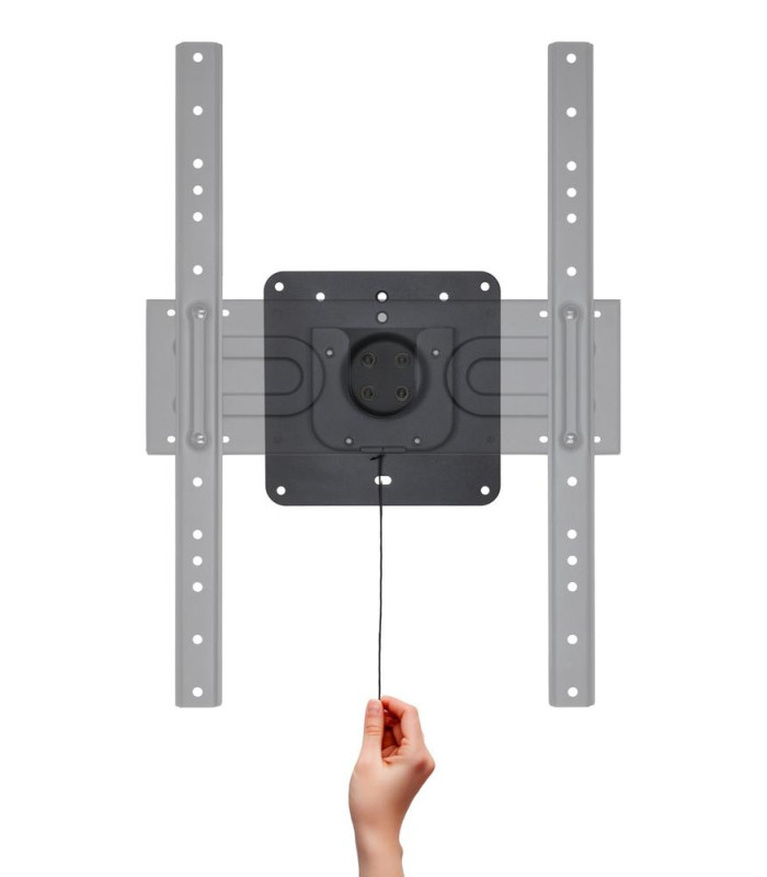 Soporte de pared tooq rotación 360° para pantallas 37 pulgadas -  80 pulgadas negro