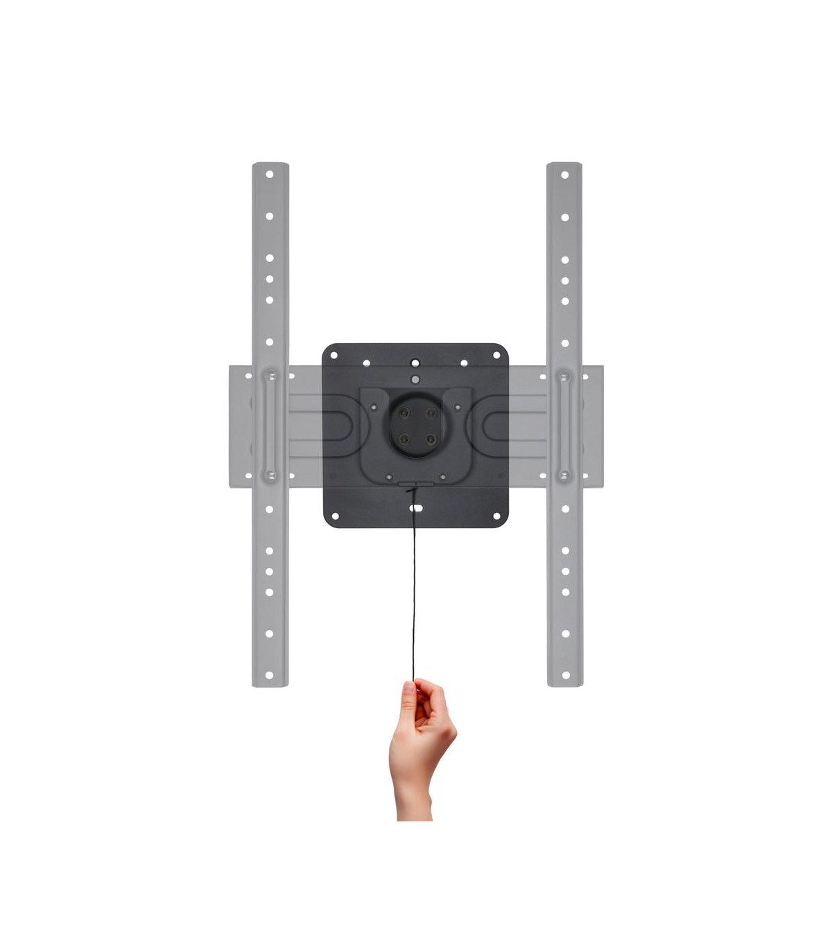 Soporte de pared tooq rotación 360° para pantallas 37 pulgadas -  80 pulgadas negro